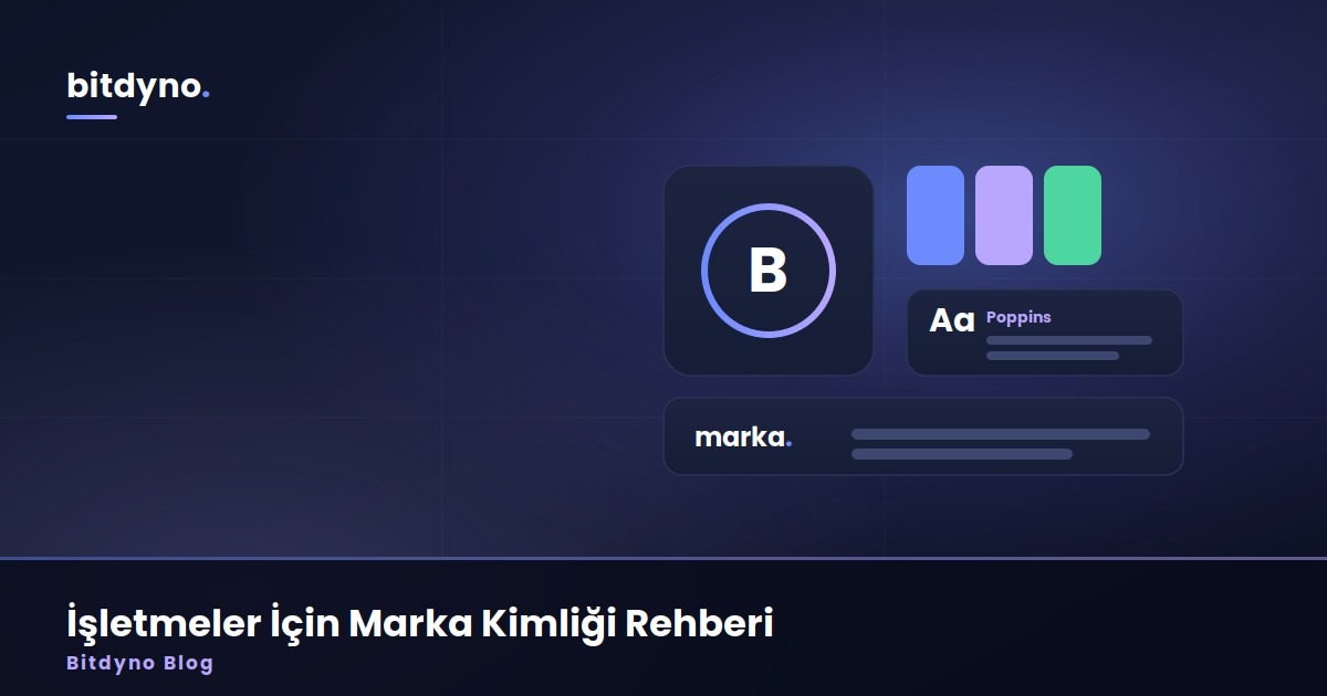 Logonuz Var Ama Markanız Yok: İşletmeler İçin Marka Kimliği Rehberi — Bitdyno Blog