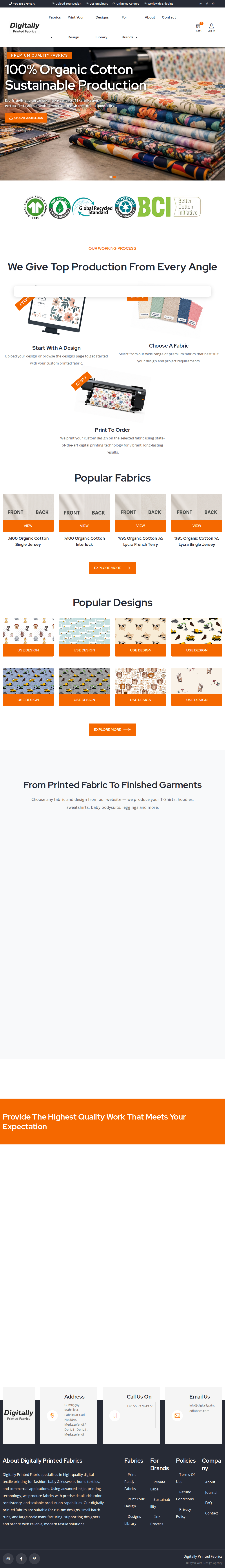 Digitally Printed Fabrics — tablet görünüm